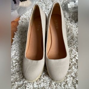 J Crew wedges BRAND NEW